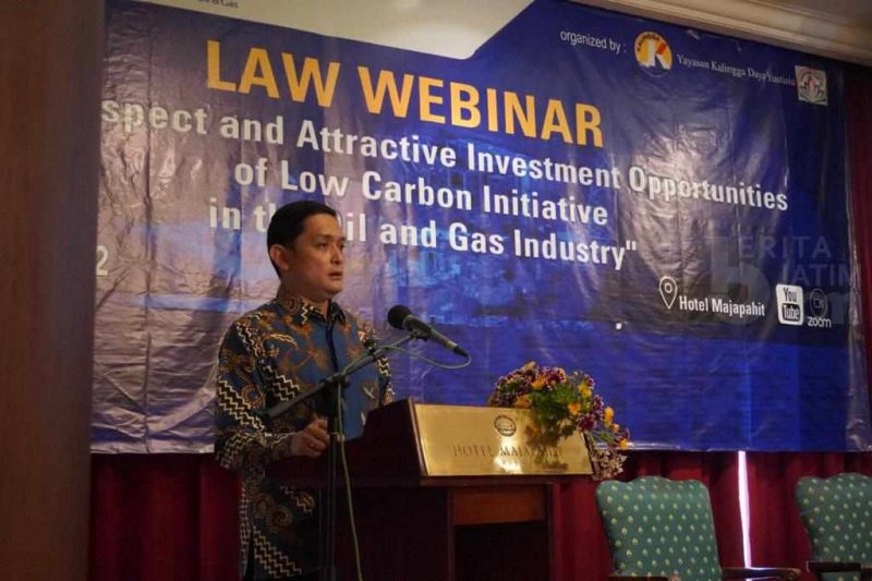 Kepala Divisi Hukum SKK Migas Didik Sasono Setyadi dalam seminar “Legal Aspect and Attractive Investment Opportunities of Low Carbon Initiative in the Oil and Gas industry”, (30/3) 