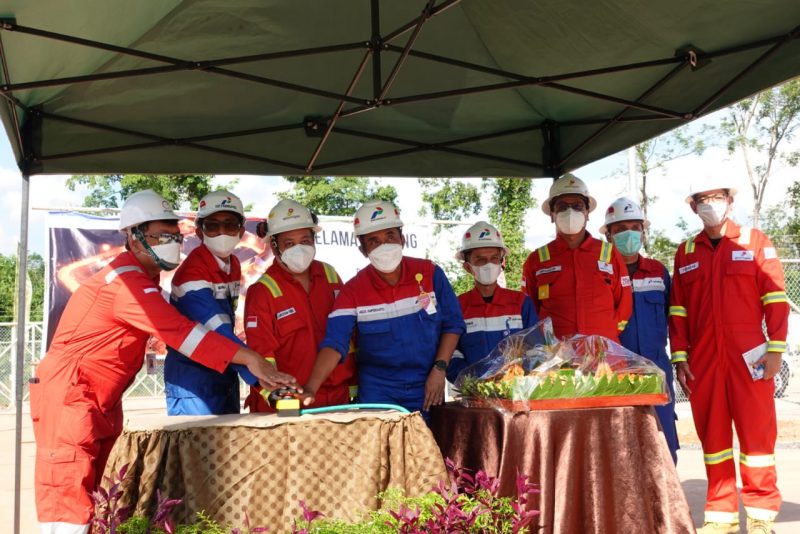 Peresmian Stasiun Pengumpul (SP) Beringin A di Desa Beringin, Kecamatan Lubai, Kabupaten Muara Enim, (30/5)