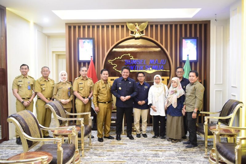 Gubernur Sumsel H Herman Deru menerima audiensi pengurus PWI Sumsel