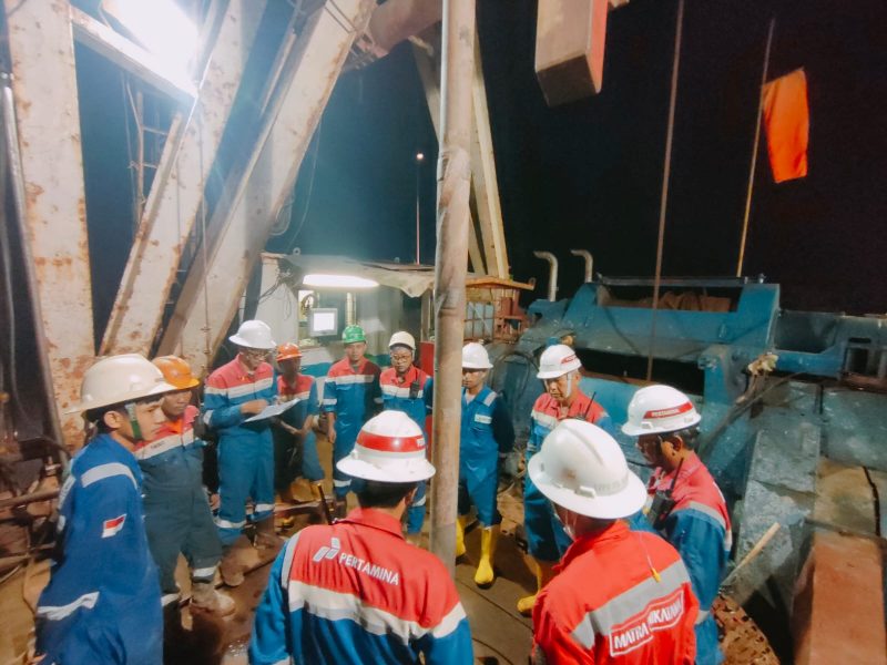 Sumur pengeboran pengembangan BNG-D1 (BNG-52), Benuang, Kabupaten PALI, Sumatera Selatan