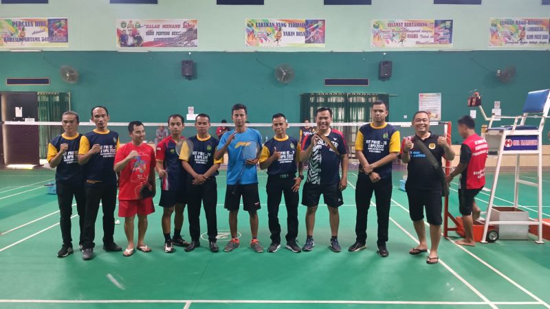 Atlit Tunggal Putra Bulutangkis PWI Musi Rawas juara dua Porseniwada di Prabumulih