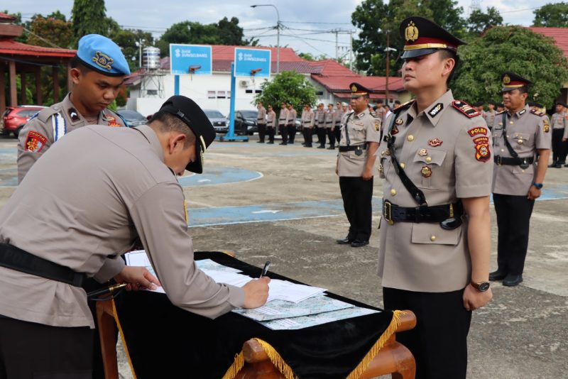 Sertijab Kasat reskrim Polres Musi Rawas AKP M Indra Pareswara