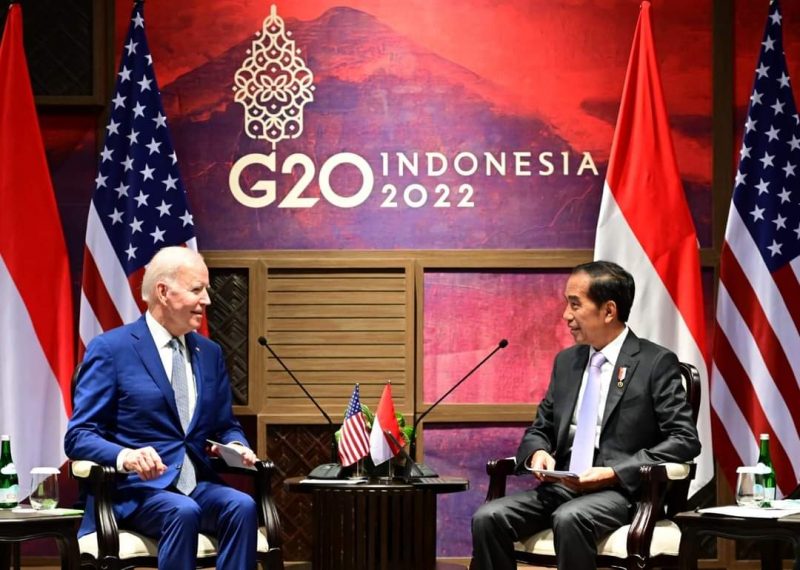 Pertemuan Bilateral Presiden Joko Widodo dengan Presiden Amerika Serikat Joe Biden di Sela-sela KTT G20