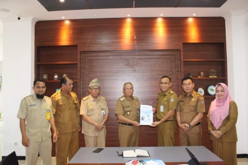 Audiensi publikasi data stunting di ruang kerja Wakil Walikota Lubuklinggau, kadinkes Lubuklinggau