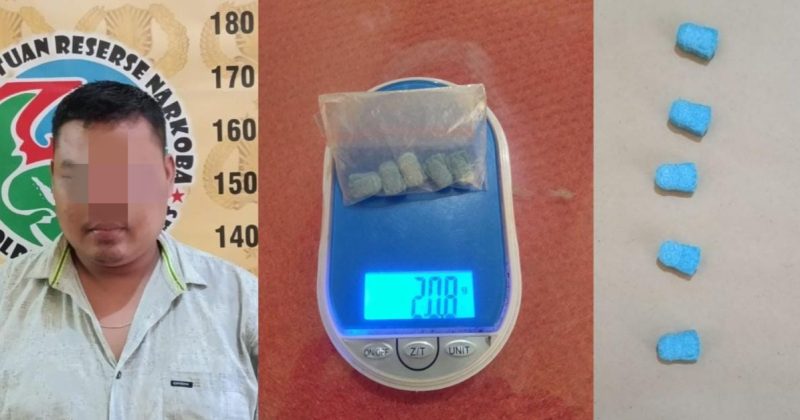 AMANKAN-Tersangka beserta barang bukti saat diamankan di Polres Musi Rawas. ft ist