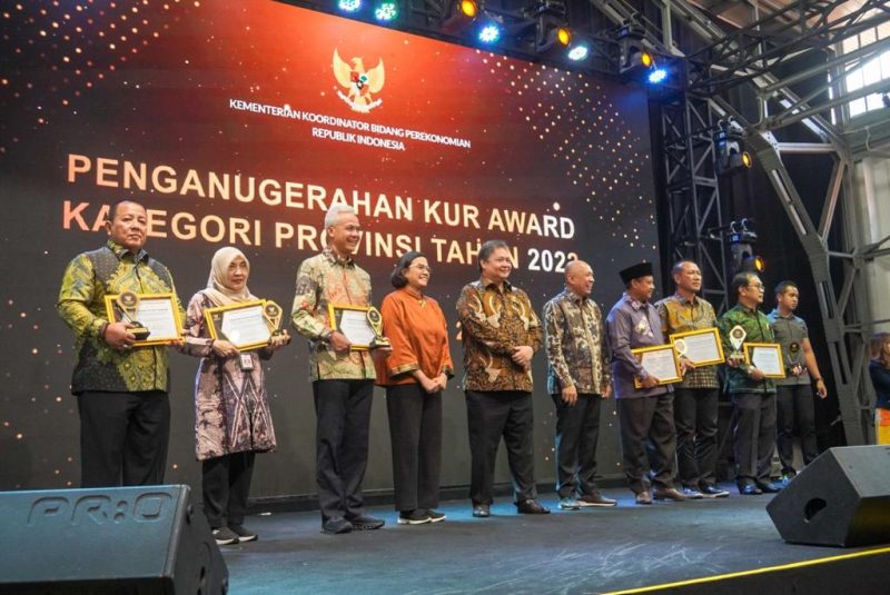 Penganugerahan KUR Award kategori Provinsi, Rabu (09/08/2023), di Posbloc, Jakarta Pusat.