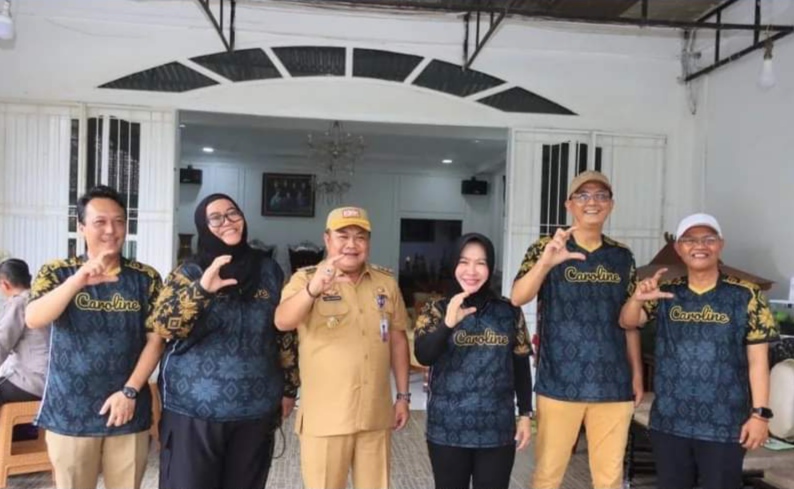 Pj Walikota Lubuklinggau H Trisko membuka turnamen bola voli Caroline Cup 2024