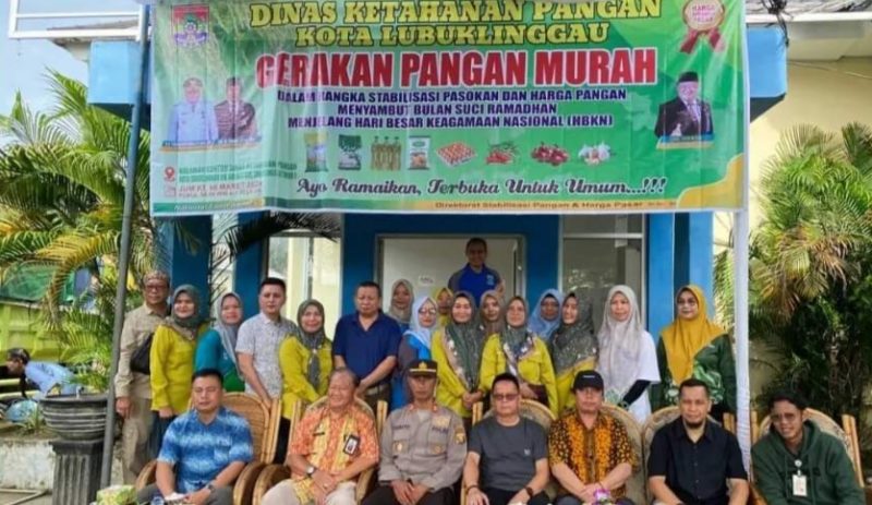 Pj Sekda Lubuklinggau membuka Gerakan Pangan Murah 