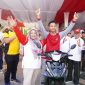 Wakil Bupati Musi Rawas Hj Suwarti Burlian membuka acara jalan santai