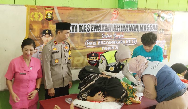 Polres Musi Rawas bersama HSI gelar khitanan massal