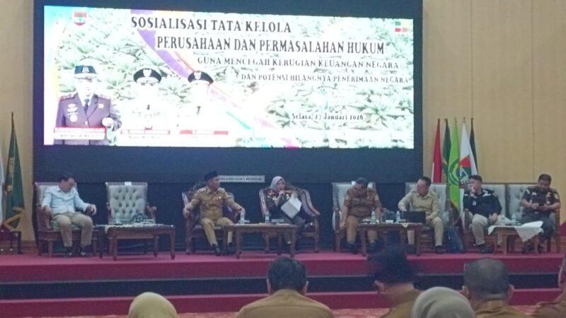 Sosialisasi Tata Kelola Perusahaan, Cegah Kerugian Keuangan Negara