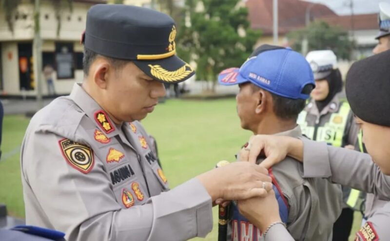 AKBP Agung Adhitya Prananta saat Apel Gelar Pasukan Operasi Kepolisian Terpusat Ketupat 2026 dalam rangka pengamanan Idul Fitri 1447 Hijriah, Kamis (12/3/2026).