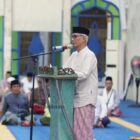 Wakil Wali Kota Lubuk Linggau, H Rustam Effendi, menghadiri kegiatan Salat Tarawih berjamaah yang dilanjutkan dengan peringatan Nuzulul Qur’an tingkat Pemerintah Kota Lubuk Linggau Tahun 1447 Hijriah di Masjid Agung As-Salam Lubuk Linggau