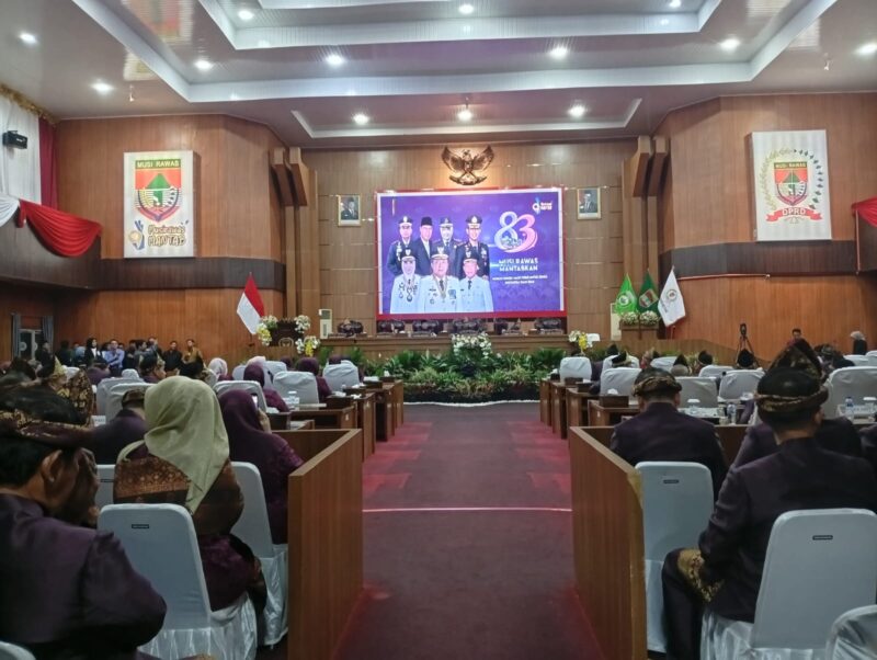 Rapat Paripurna DPRD Musi Rawas dalam Rangka Hari Jadi Kabupaten Musi Rawas ke 83