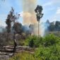 Lahan yang diduga pelaku NA bakar saat membuka lahan perkebunan