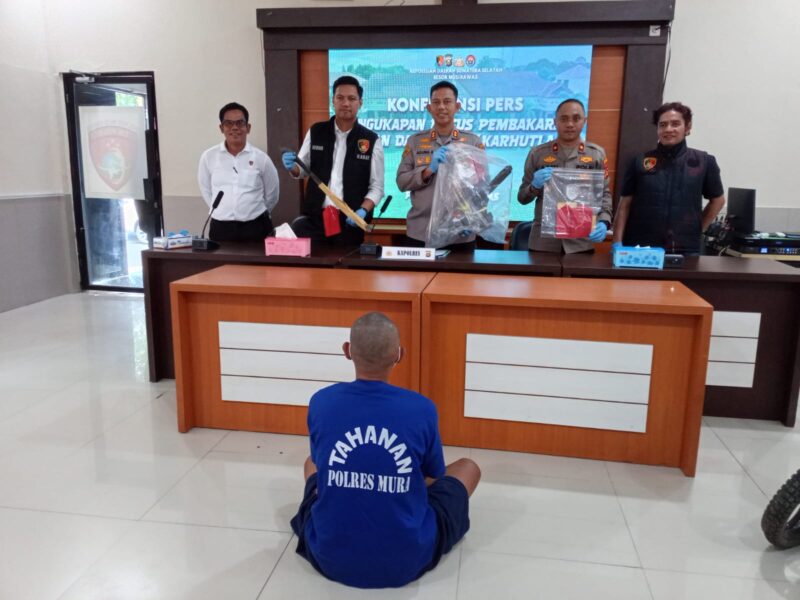Press release Polres Musi Rawas kasus pembakaran lahan 