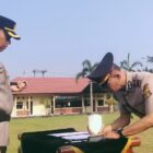 Kapolres Musi Rawas AKBP Agung Adhitya Prananta pimpin Sertijab Kapolsek Purwodadi 