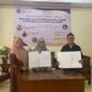 penandatanganan Implementation Agreement oleh Ketua JMSI Sumsel, Dr Firdaus Komar MSi, yang juga Ahli Pers Dewan Pers, Ketua Program Studi Akuntansi, Dr Riza Syahputra SE MAk Ak CA CPA, serta Ketua Program Studi Manajemen, Dr Yolanda Veybitha SE MSi.