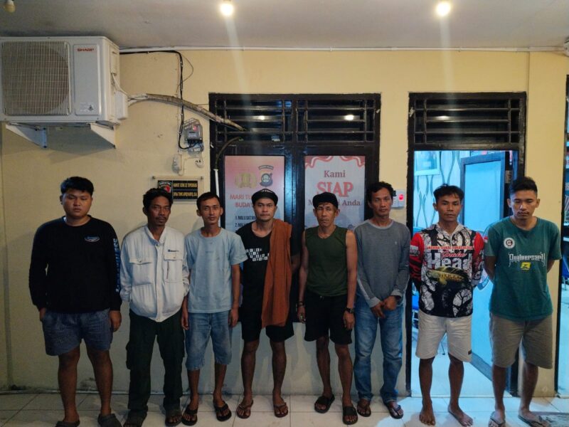 Tersangka yang diamankan Petugas