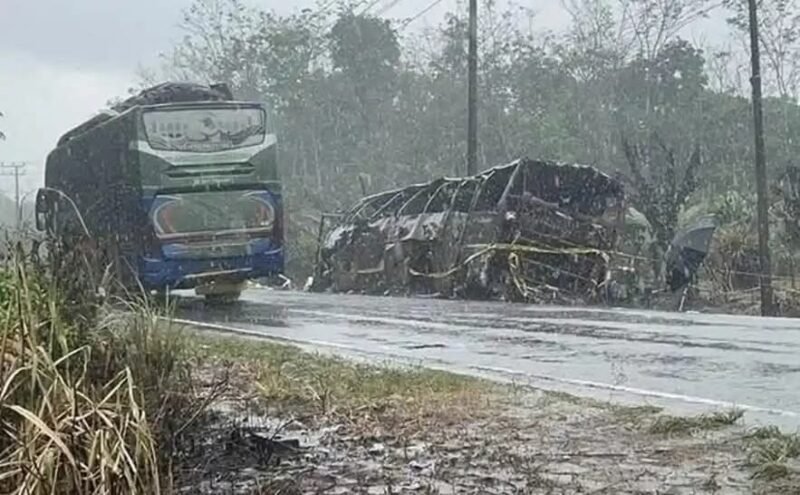 Tabrakan maut Bus ALS di Kabupaten Musi Rawas Utara, Dok sumber.tribun