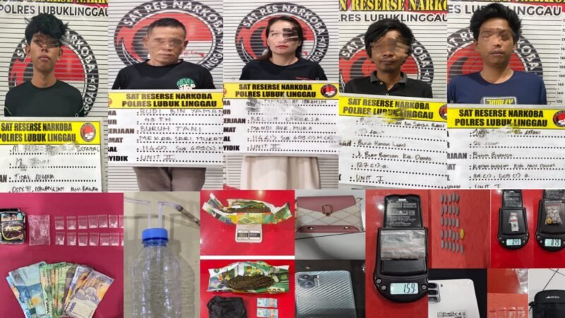 Polres Lubuk Linggau ungkap lima kasus narkoba