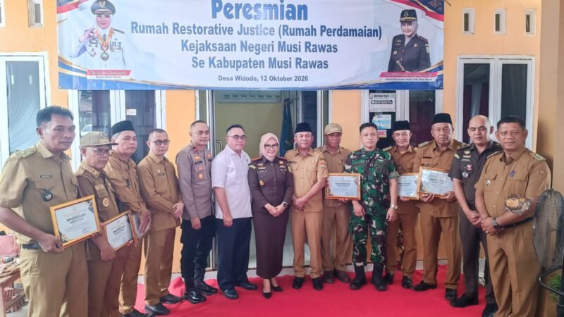Kejari Musi Rawas Resmikan Rumah Restorative Justice di Tugumulyo