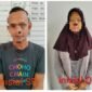 Dua orang terduga tersangka berinisial SS (45) dan DM (22) yang diamankan polisi 